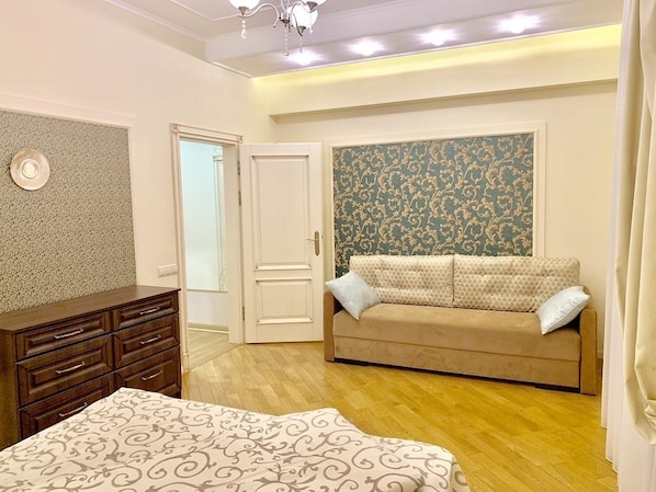 Appartement | 2 chambres, fer et planche à repasser, accès au Wi-Fi (inclus)