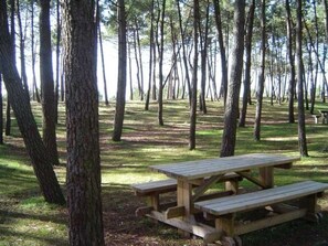 Outdoor dining - Cottage near beach with parking, sleeps 4 (La Faute-sur-Mer)