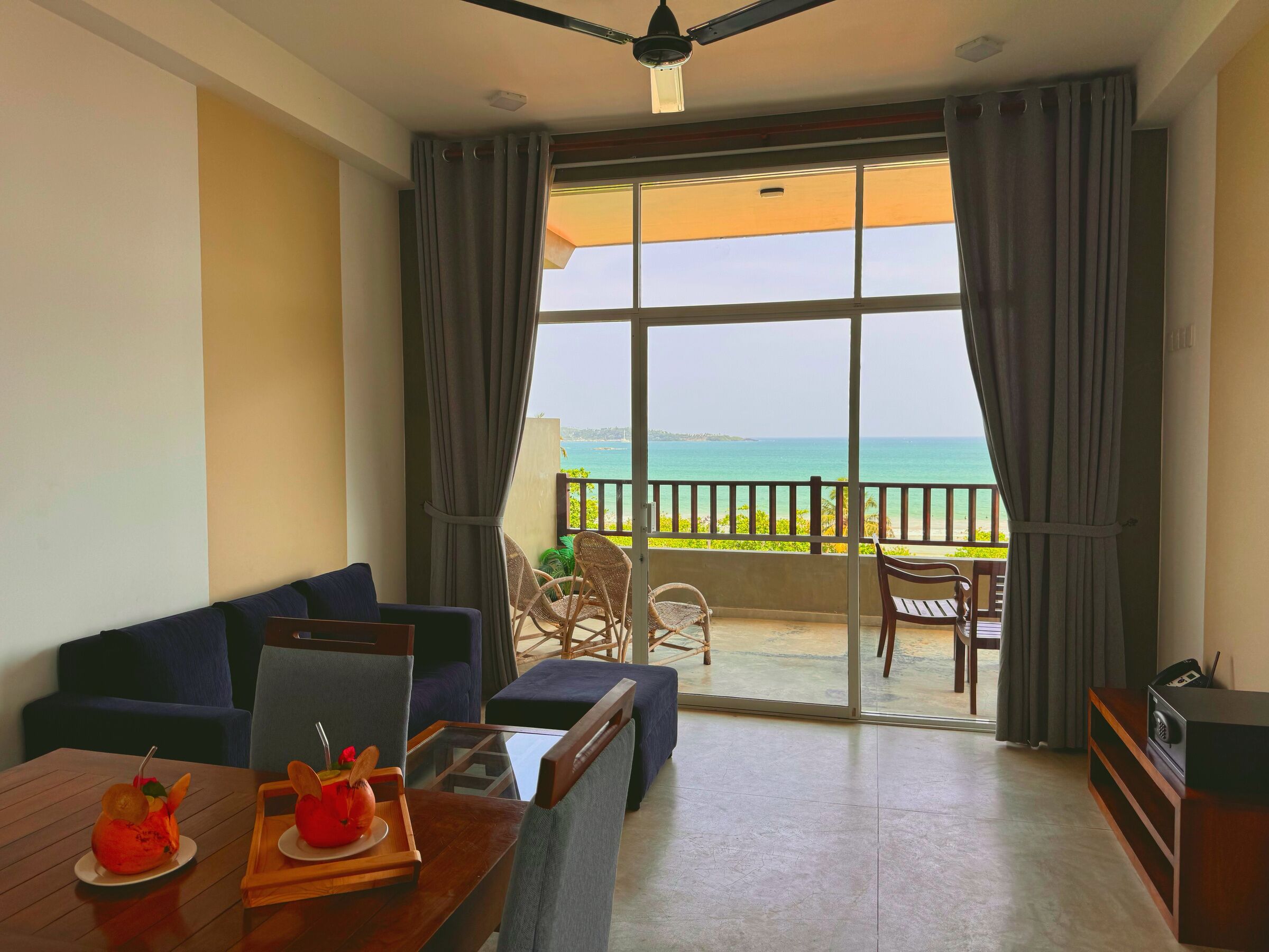 Deluxe-sviitti, 2 makuuhuonetta, valtamerinäköala | Oleskelualue