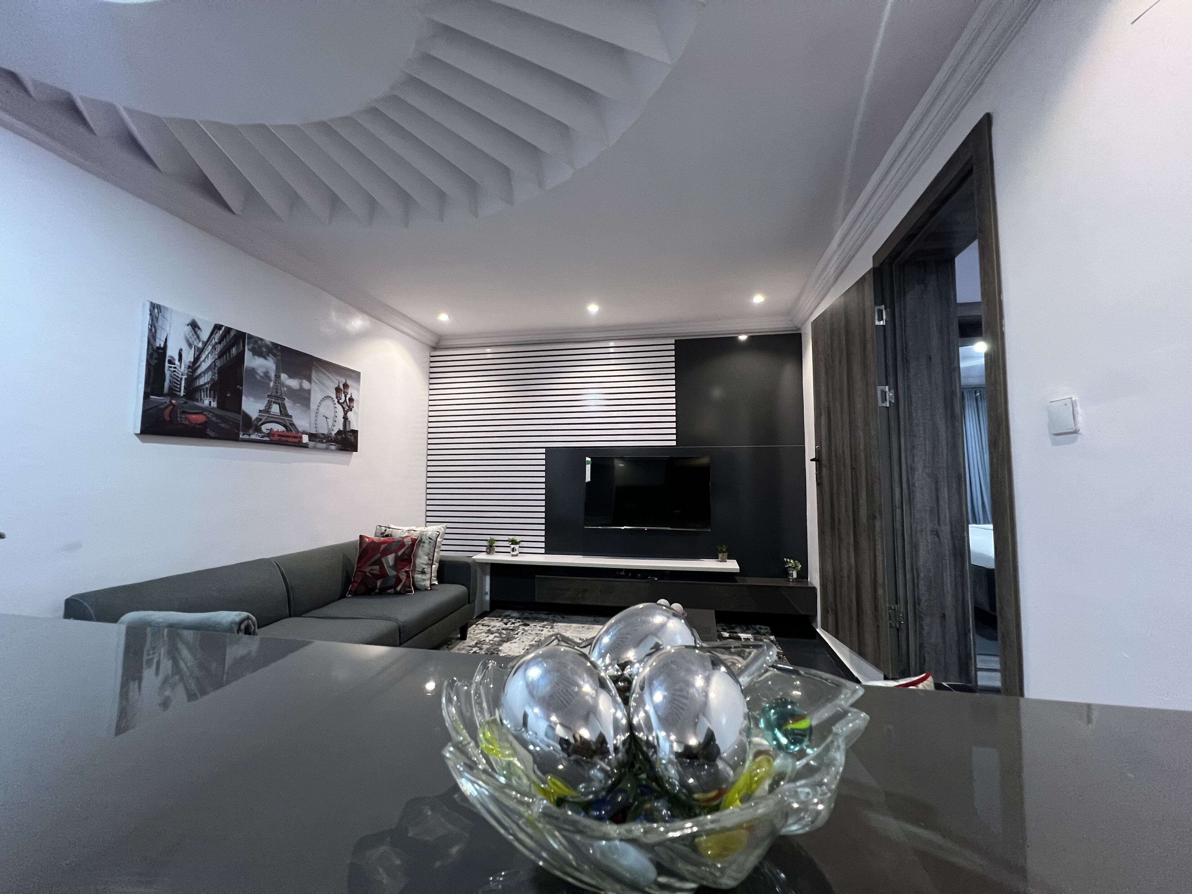 Apartment, 1 Bedroom | Living area | TV