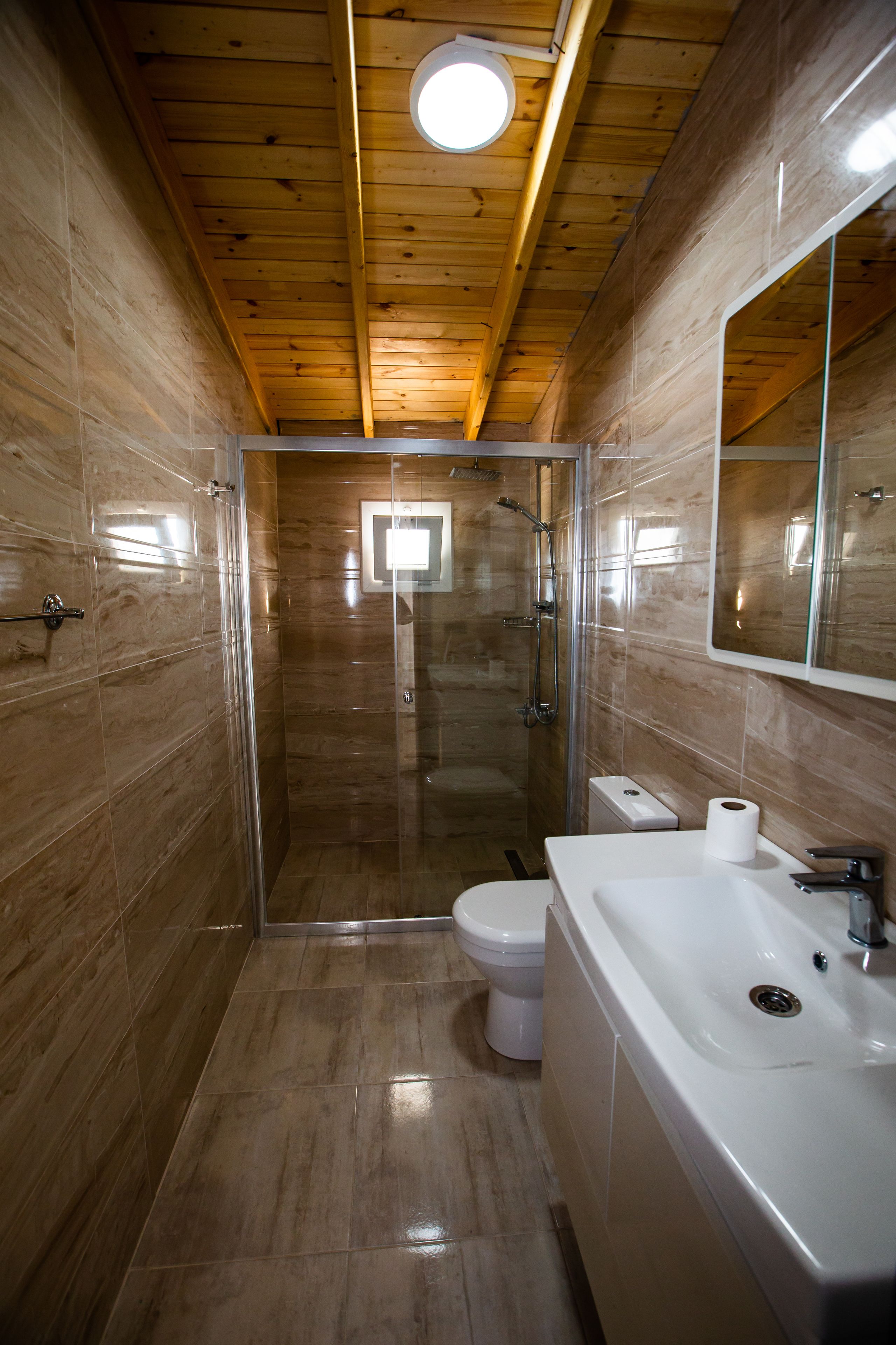 deluxe room, multiple beds, non smoking, sea view | bathroom | shower, rainfall showerhead, free toiletries, hair dryer