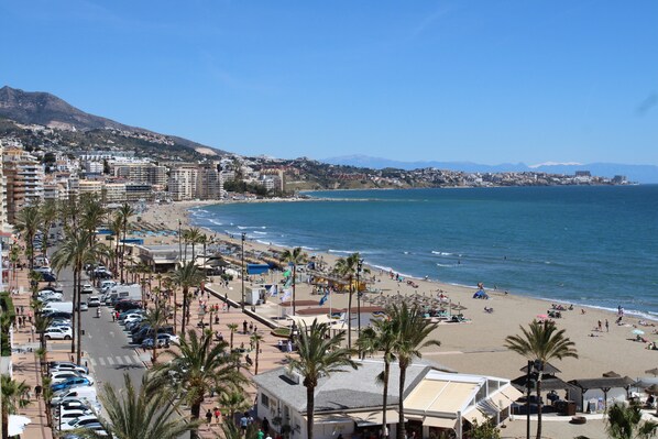 Beach nearby, sun-loungers
