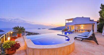 Exceptionally spacious villa with one of the best views in Kalkan