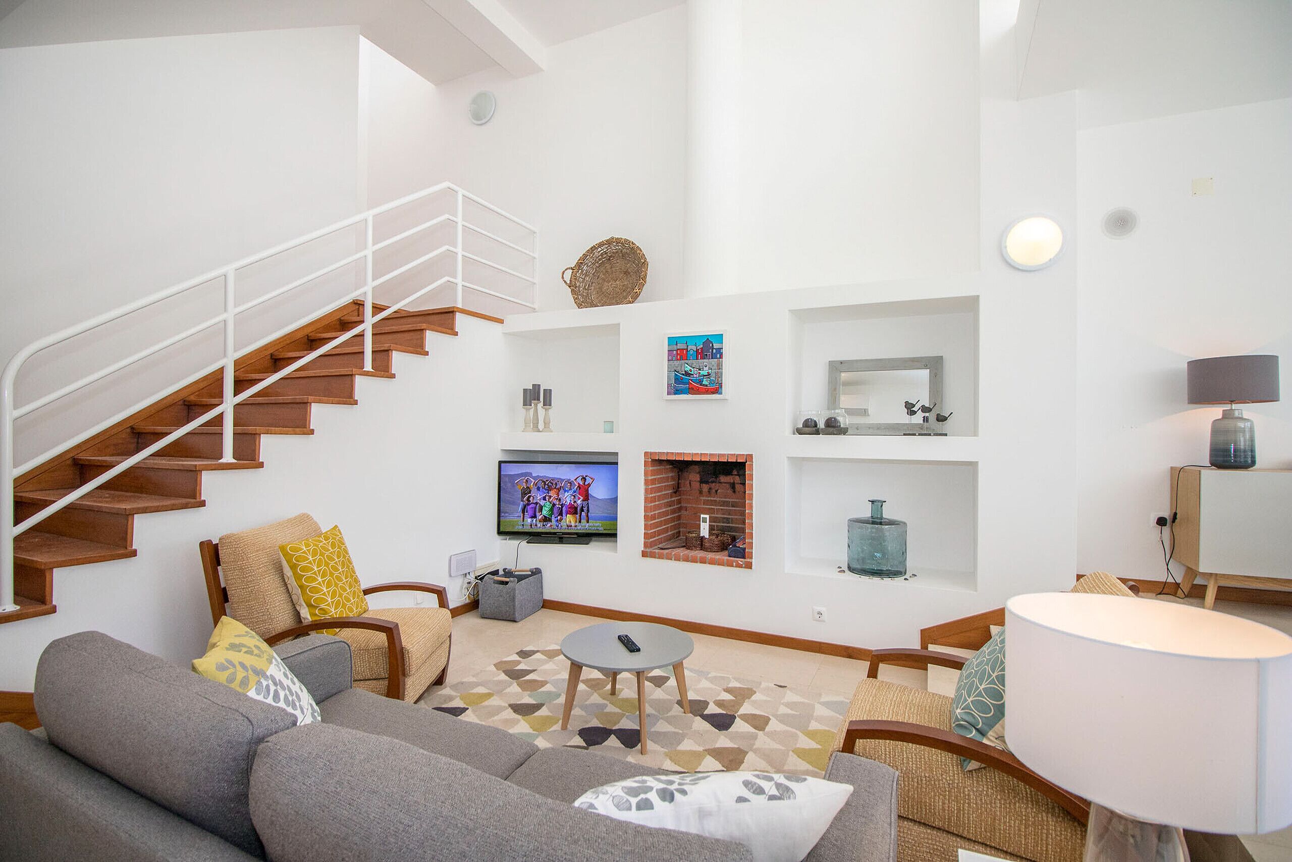 TV, fireplace, DVD player, stereo