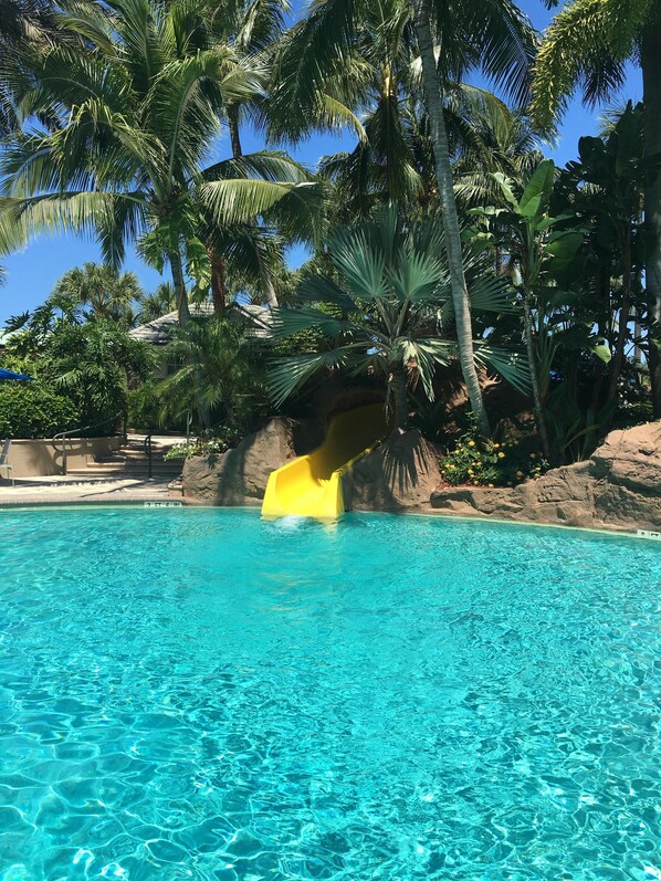 A heated pool
