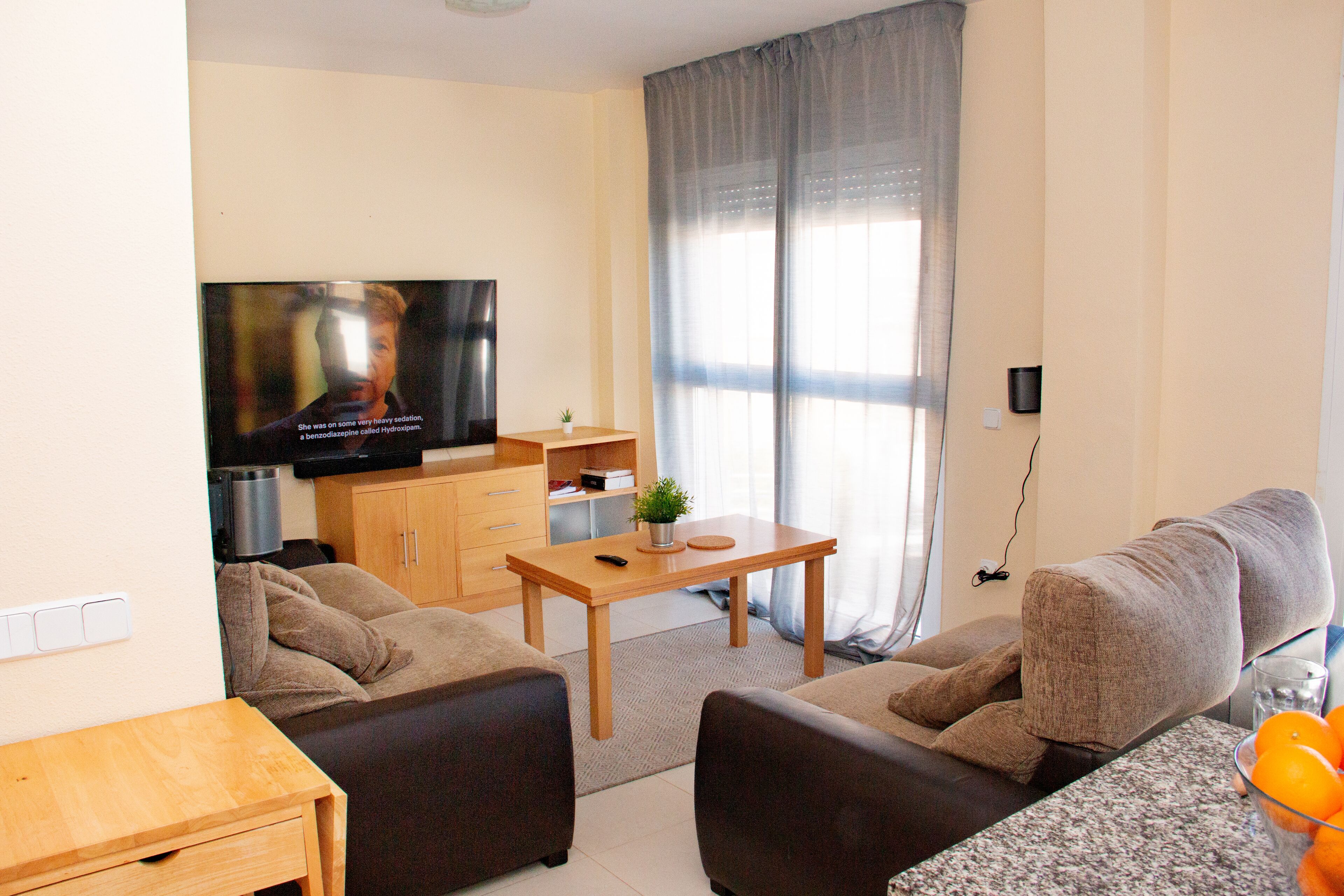 Smart-tv och en stereo