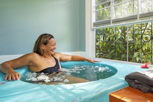 Salas de tratamiento para parejas, un sauna, tratamientos corporales