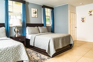 Apartamento panorâmico, 2 camas de casal, para não fumantes, cozinha americana | Roupas de cama premium, camas com colchões pillow-top