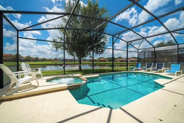 Outdoor pool - Ultimate Family Fun: 4BR Oasis w/Game Room, Private Pool at Bella Vida Resort! (Kissimmee)