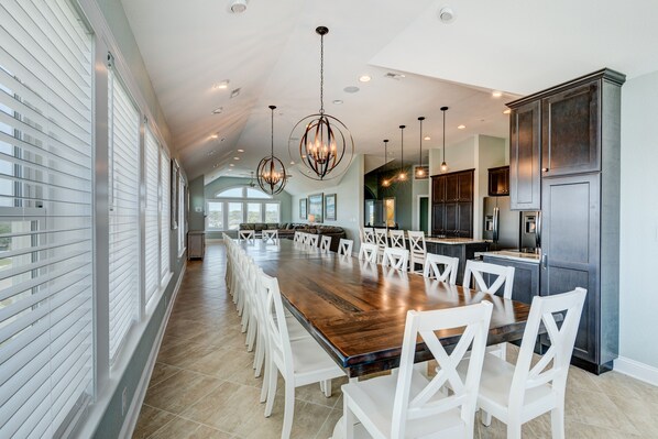 Dining - 5376- Wench's Pad 2, Private Pool, Theater Room, Fitness Room, Pool Table & more! (Kill Devil Hills)