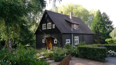 Cosy wooden house in the English style