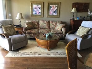 Smart-TV, DVD-spiller, bøker og filmbibliotek