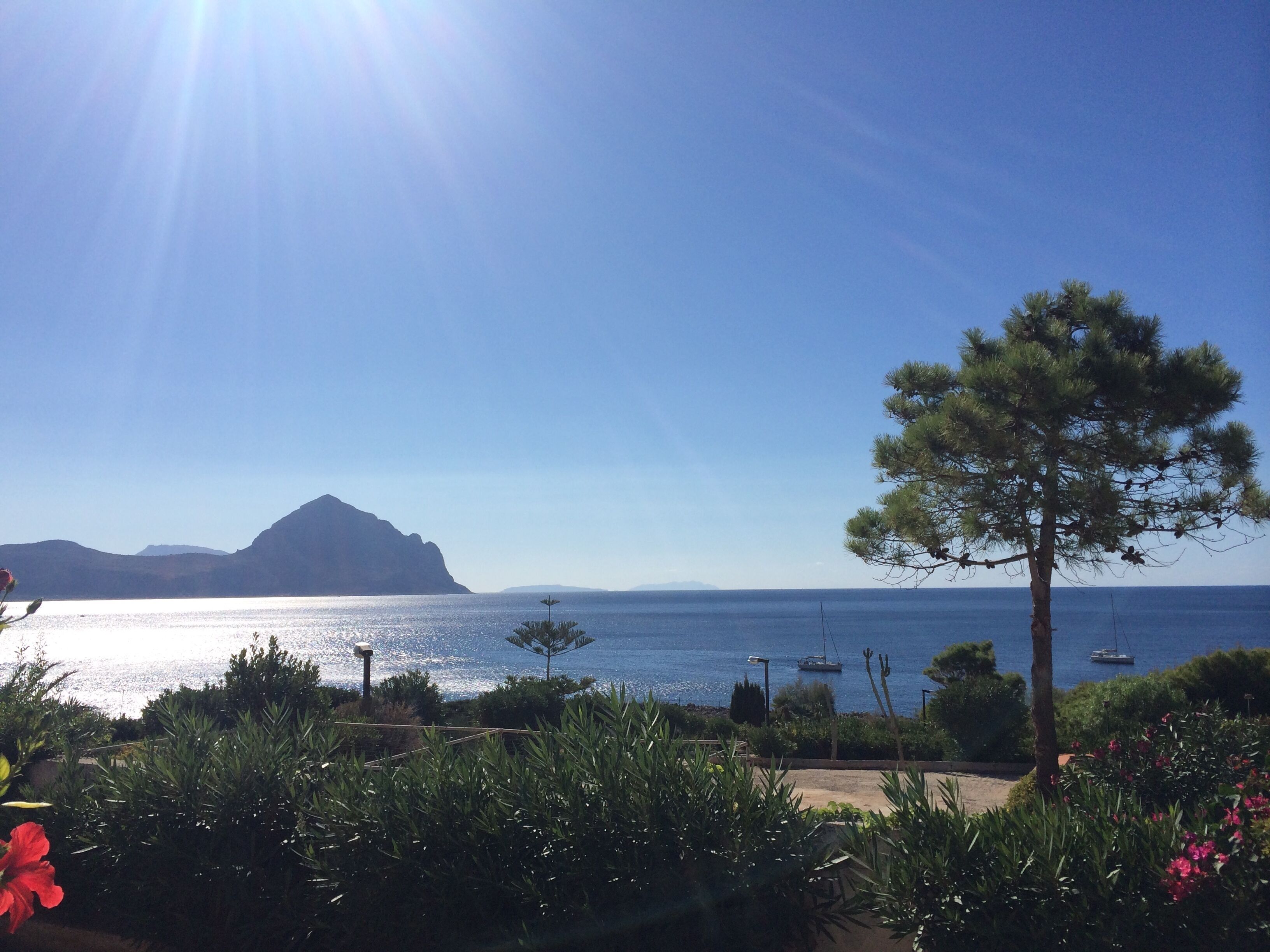 Overlooking the rocky bay of Makari, walking distance from the sea