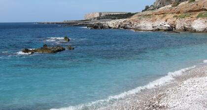 Overlooking the rocky bay of Makari, walking distance from the sea
