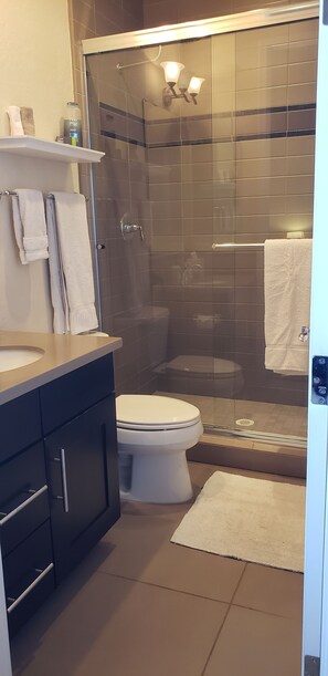 Combined shower/bathtub, hair dryer, towels, soap - Luxury 3 bd/3.5 ba  West World/TPC Scottsdale        Lic# 2041578 (Scottsdale)