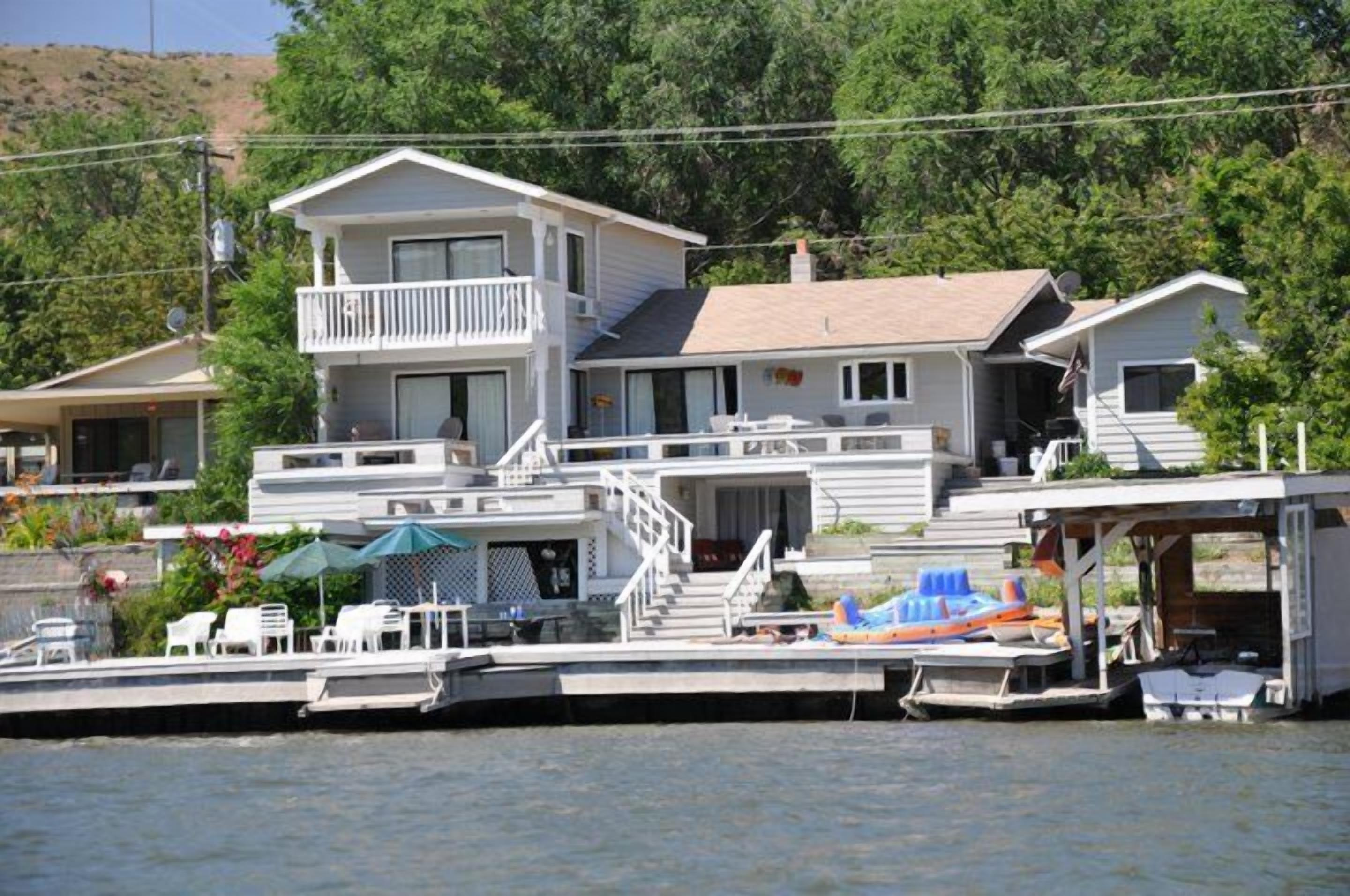 View of house from river