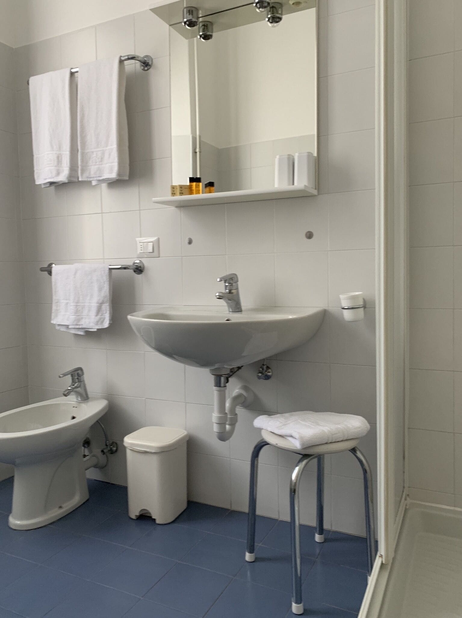 shower, free toiletries, hair dryer, bathrobes