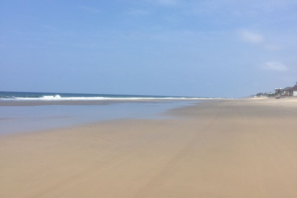 Miles and miles of beach. This is in front of the pool area