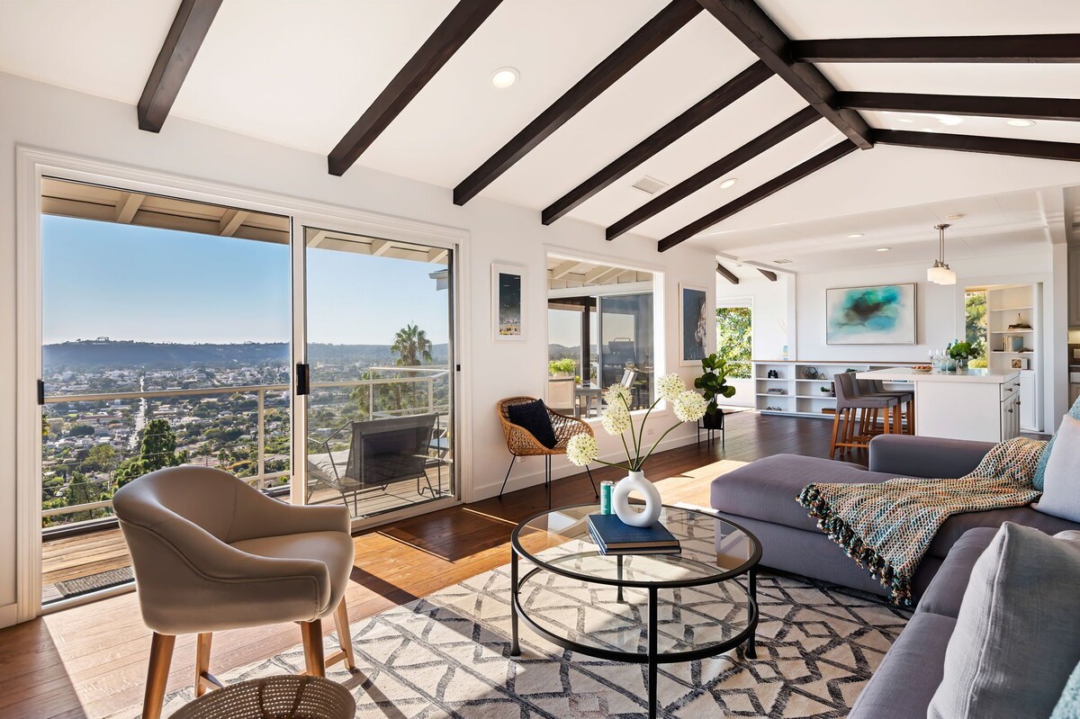 Amazing Ocean, Island, and City Views From Contemporary Home!