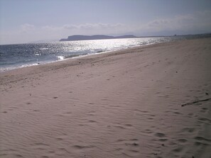 Vlak bij het strand