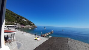 Accommodatie ligt op het strand