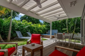 Outdoor dining - Villa Yellow Tail (1 bedroom) (Saint Barthélemy)