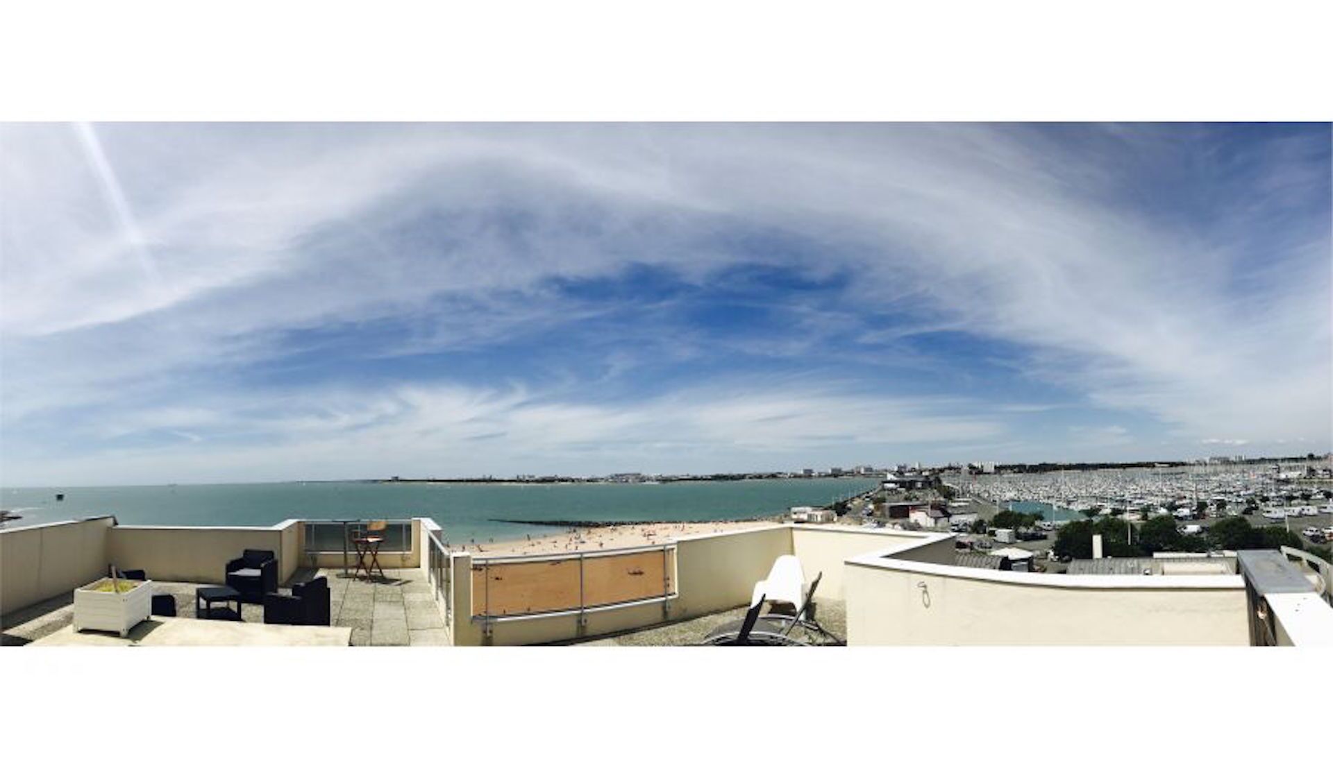 Appart sea view panoramic terrace at 20m beach Les Minimes