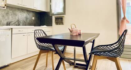 T2 apartment 100 meters bright, fully furnished baths