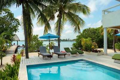 Private Island Beachfront Villa 1 Min From Village
