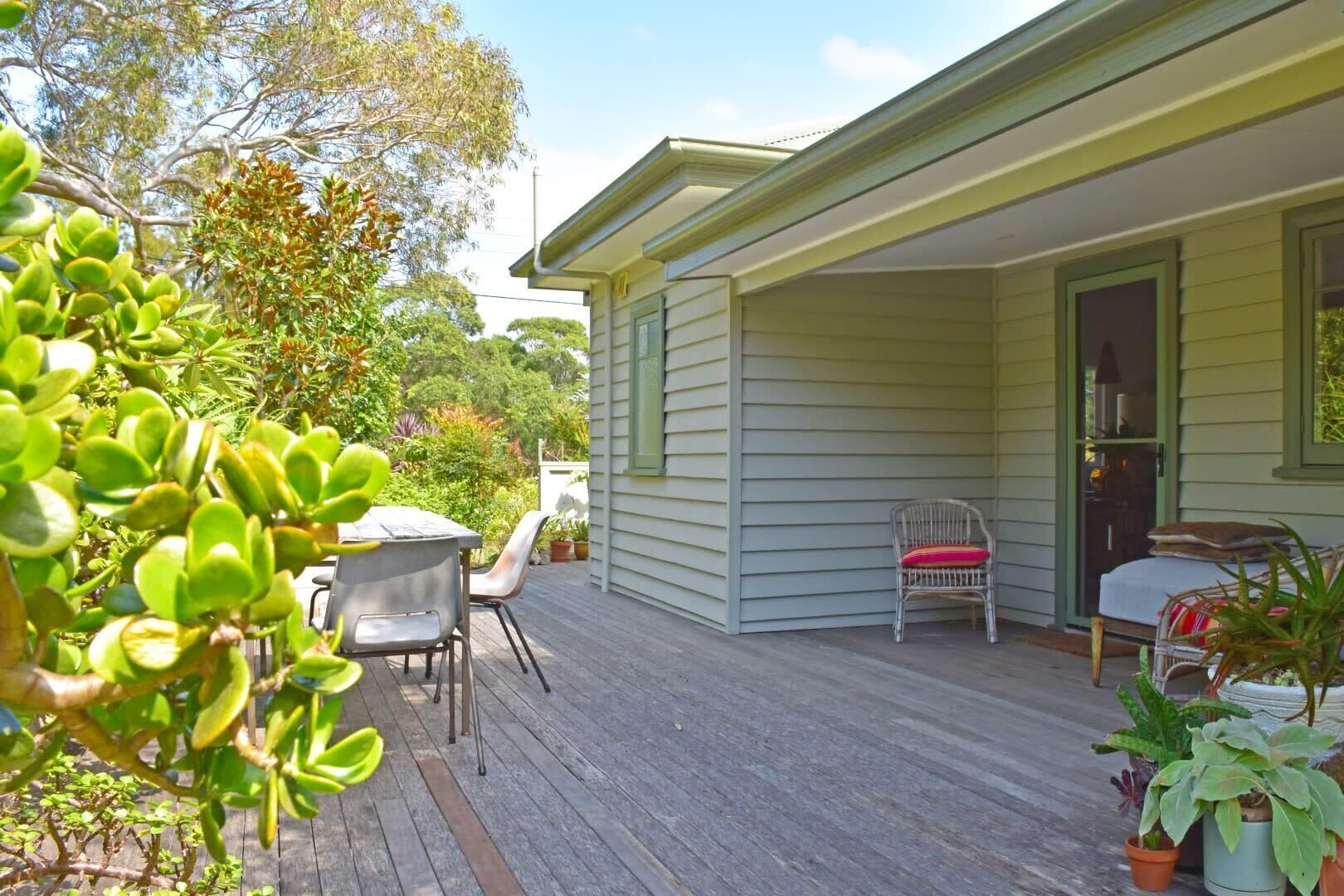 Front covered decking