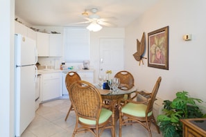 Condo, 1 Bedroom | Private kitchen | Dishwasher, toaster, blender, cookware/dishes/utensils