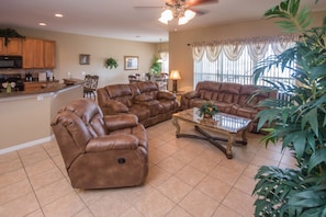 House, 5 Bedrooms | Living area | Flat-screen TV, DVD player - Sand Hill 2632 (Davenport)