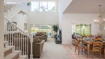 House, 5 Bedrooms | Living area | Flat-screen TV, DVD player, foosball
