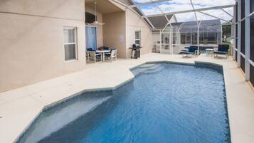 House, 4 Bedrooms | Indoor pool | Outdoor pool, sun loungers