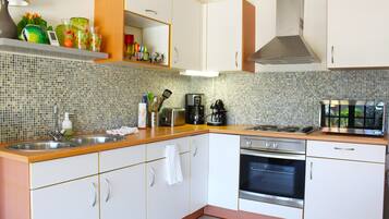 Condo, 1 Bedroom | Private kitchen | Microwave, oven, stovetop, dishwasher