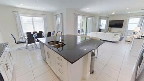 House, 6 Bedrooms | Private kitchen | Dishwasher, cookware/dishes/utensils - Encore Resort at Reunion 7729 (Kissimmee)