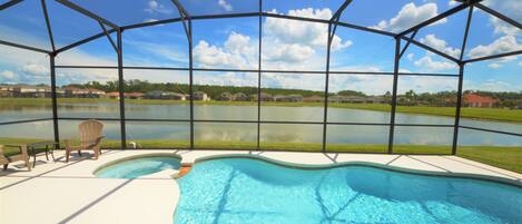 Ferienhaus, 5 Schlafzimmer | Innenpool | Außenpool