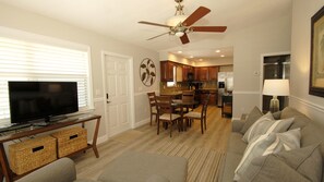 Condo, 2 Bedrooms | Living area | Flat-screen TV, DVD player, toys