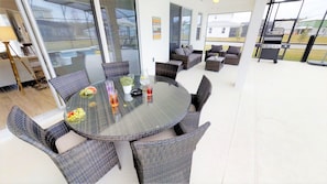 Casa, varias camas | Terraza o patio