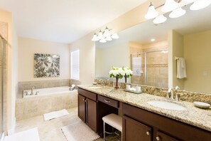 House, 6 Bedrooms | Bathroom | Hair dryer, towels - Paradise Palms 2946 (Kissimmee)