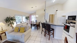 House, 4 Bedrooms | Living area | Flat-screen TV - Lake Berkley Resort 4715 A (Kissimmee)