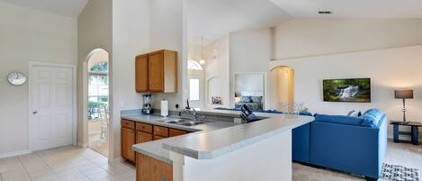 Villa, 4 Bedrooms | Private kitchen | Fridge, microwave, dishwasher, cookware/dishes/utensils