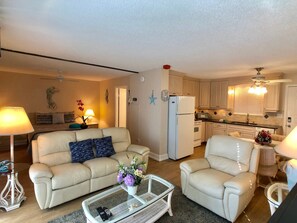 Condo, 1 Bedroom | Living area | TV