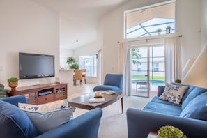 Casa, 4 quartos | Área de estar