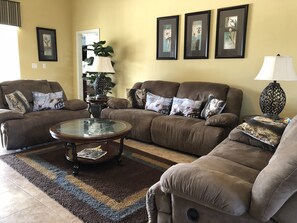 House, 4 Bedrooms | Living area | TV - Crystal Cove 4768 (Kissimmee)