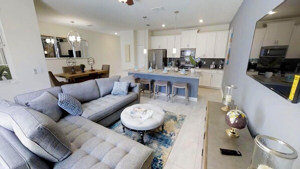 Townhome, 4 Bedrooms | Living area | TV