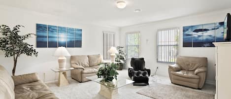 Villa, 5 Bedrooms | Living area | Flat-screen TV