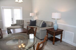 Condo, 2 Bedrooms | Living area | Flat-screen TV, DVD player, toys