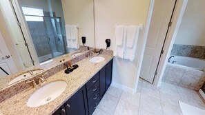 House, 6 Bedrooms | Bathroom | Hair dryer, towels - Encore Resort at Reunion 7651 (Kissimmee)