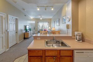 Townhome, 3 Bedrooms | Private kitchen | Dishwasher, cookware/dishes/utensils - Venetian Bay Villages 2220 - 103 (Kissimmee)